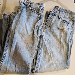 American Eagle Outfitters Light Blue Boyfriend Jeans - Lot Of 2 Pairs Of Jeans